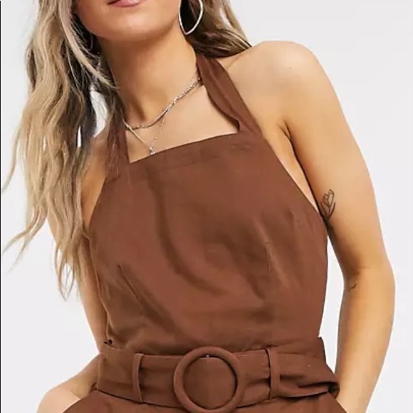 Moon River Belted Halterneck jumpsuit #1527 - Picture 4 of 15